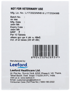 Vovedic Mr 250/50/325mg Tablet 10
