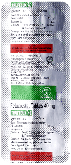 Trufebux 40 Tablet 10 Trufebux 40 Tablet 10