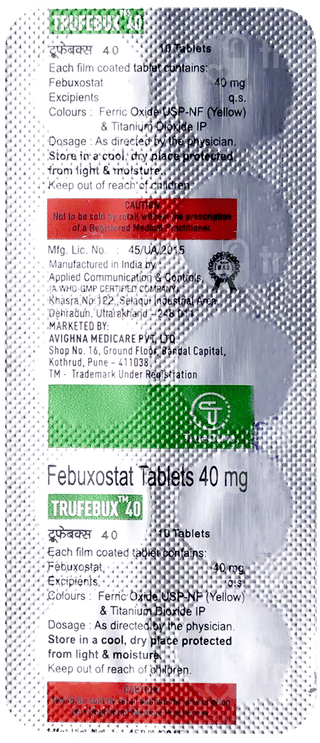 Trufebux 40 Tablet 10