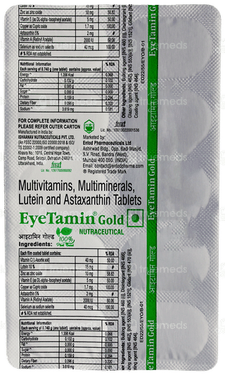 Eyetamin Gold Tablet 10