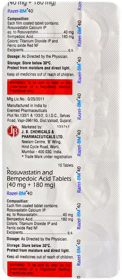Razel Bm 40 Tablet 10 Razel Bm 40 Tablet 10