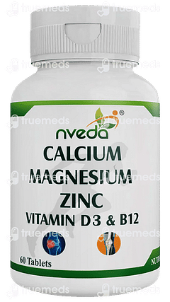 Nveda Calcium Magnesium Zinc Vitamin D3 And B12 Tablet 60