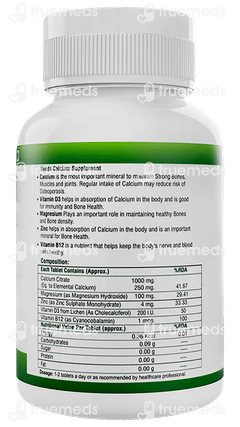 Nveda Calcium Magnesium Zinc Vitamin D3 And B12 Tablet 60