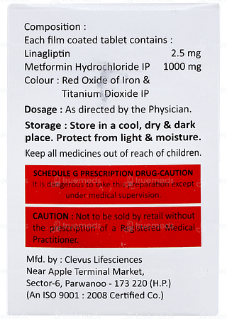 Glynag Duo 2.5/1000 MG Tablet 10