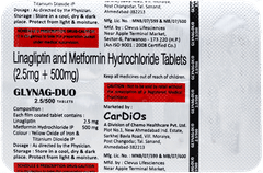 Glynag Duo 2.5/500 Tablet 10 Glynag Duo 2.5/500 Tablet 10