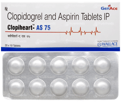 Clopiheart As 75 Tablet 10 Clopiheart As 75 Tablet 10