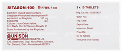 Sitason 100 Tablet 10 Sitason 100 Tablet 10