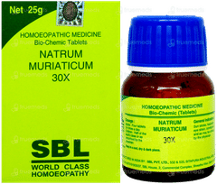 Sbl Natrum Muriaticum Biochemic 30 X Tablet 25 GM