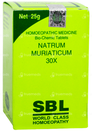 Sbl Natrum Muriaticum Biochemic 30 X Tablet 25 GM