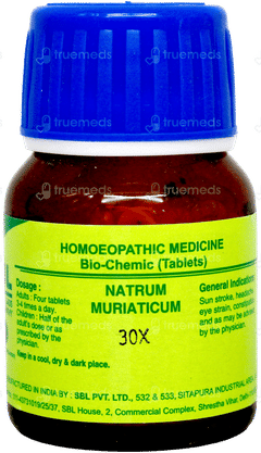 Sbl Natrum Muriaticum Biochemic 30 X Tablet 25 GM