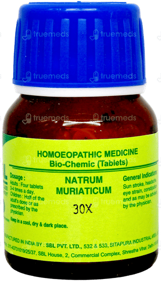 Sbl Natrum Muriaticum Biochemic 30 X Tablet 25 GM