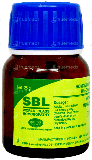 Sbl Natrum Muriaticum Biochemic 30 X Tablet 25 GM