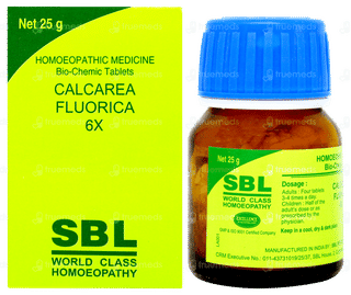 Sbl Calcarea Fluorica 6x Biochemic Tablet 25gm