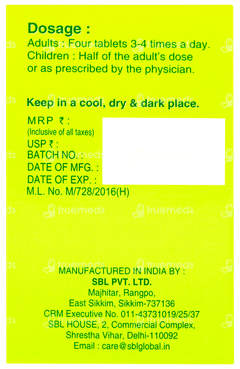 Sbl Calcarea Fluorica 6x Biochemic Tablet 25gm