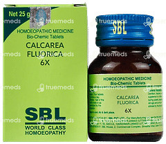 Sbl Calcarea Fluorica 6x Biochemic Tablet 25gm Sbl Calcarea Fluorica 6x Biochemic Tablet 25gm