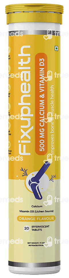 Fixuphealth Orange Flavour Effervescent Tablet 20