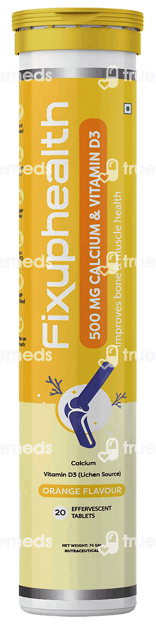 Fixuphealth Orange Flavour Effervescent Tablet 20