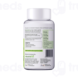 Health Veda Organics D Mannose And Cranberry Extract Tablet 60
