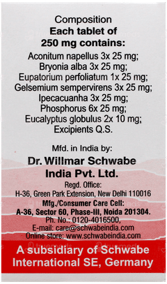 Dr Willmar Schwabe Alpha Cf Tablet 20gm