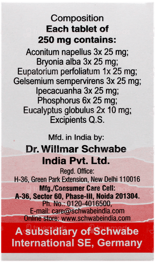 Dr Willmar Schwabe Alpha Cf Tablet 20gm
