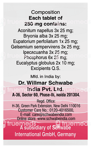 Dr Willmar Schwabe Alpha Cf Tablet 20gm