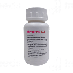 Thyrobronz 62.5 MCG Tablet 60