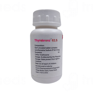 Thyrobronz 62.5 MCG Tablet 60