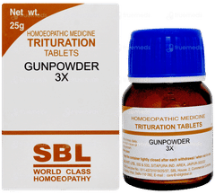 Sbl Gunpowder 3x Trituration Tablet 25gm Sbl Gunpowder 3x Trituration Tablet 25gm