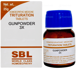 Sbl Gunpowder 3x Trituration Tablet 25gm