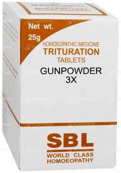 Sbl Gunpowder 3x Trituration Tablet 25gm