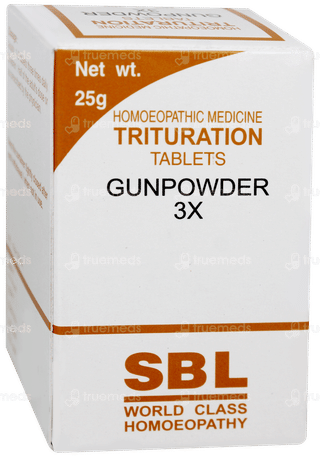 Sbl Gunpowder 3x Trituration Tablet 25gm