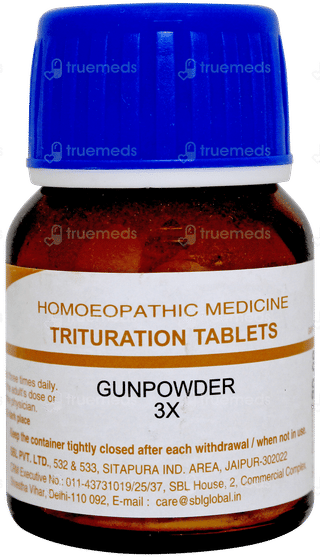 Sbl Gunpowder 3x Trituration Tablet 25gm