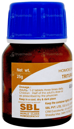 Sbl Gunpowder 3x Trituration Tablet 25gm