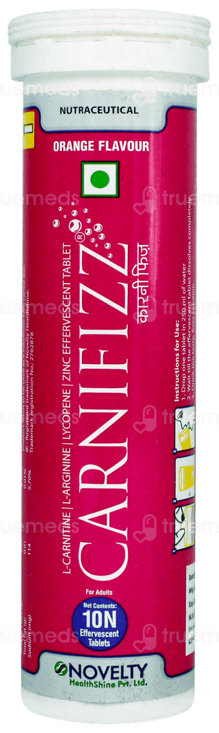Carnifizz Orange Flavour Effervescent Tablet 10