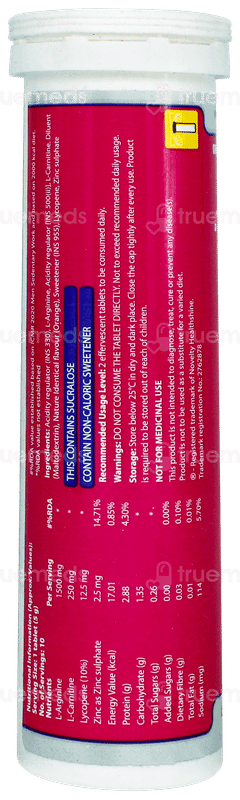 Carnifizz Orange Flavour Effervescent Tablet 10 Carnifizz Orange Flavour Effervescent Tablet 10