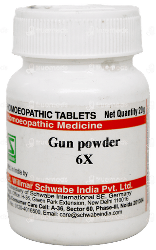 Dr Willmar Schwabe Gun Powder 6X Tablet 20Gm