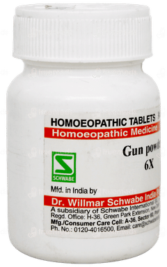 Dr Willmar Schwabe Gun Powder 6X Tablet 20Gm