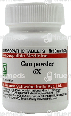 Dr Willmar Schwabe India Gun Powder Trituration 6 X Tablet 20 GM