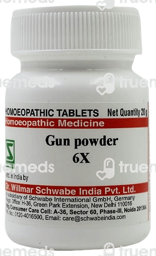 Dr Willmar Schwabe India Gun Powder Trituration 6 X Tablet 20 GM