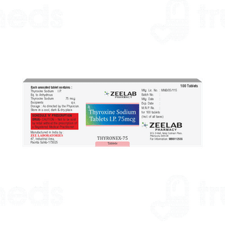 Thyronex 75 Tablet 100
