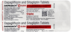 Dapasach S 5/50 Tablet 10 Dapasach S 5/50 Tablet 10