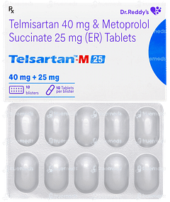 Telsartan M 25 Tablet 10