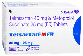 Telsartan M 25 Tablet 10