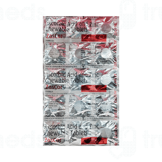 Zascor Lemon Honey Flavour Sugar Free Chewable Tablet 15