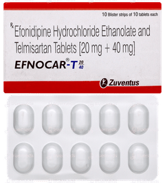 Efnocar T 20/40 Tablet 10 Efnocar T 20/40 Tablet 10