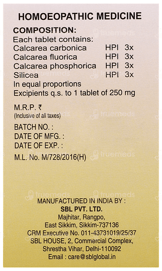 Sbl Homeocal Tablet 25gm