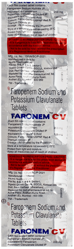 Faronem Cv Tablet 10