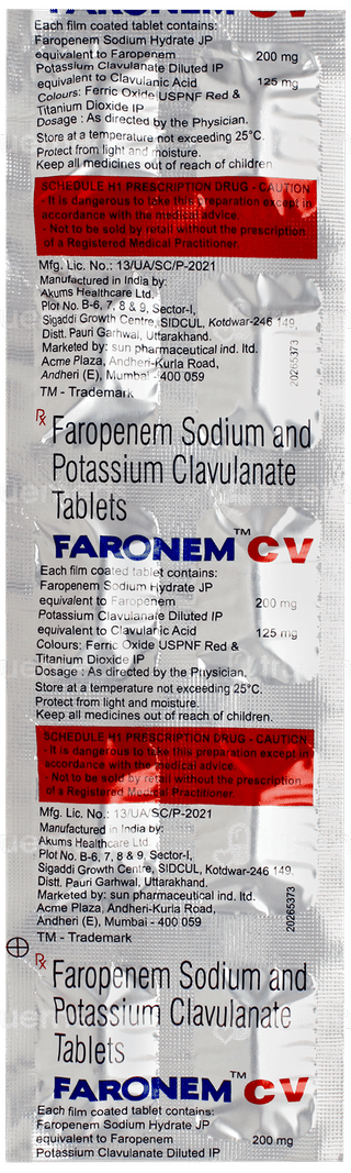 Faronem Cv Tablet 10