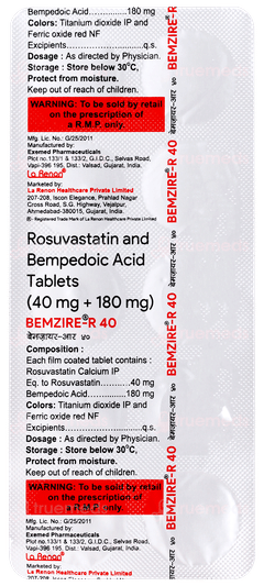 Bemzire R 40 Tablet 10 Bemzire R 40 Tablet 10