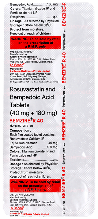 Bemzire R 40 Tablet 10